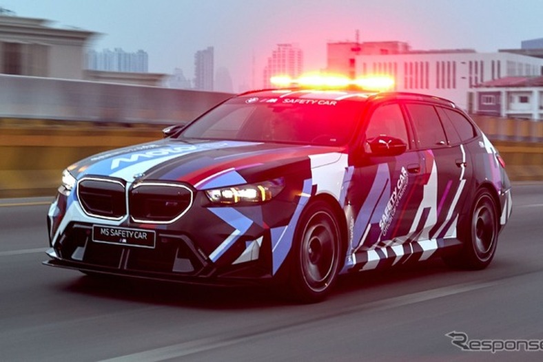 BMW『M5ツーリング』新型、MotoGPのセーフティカーに…727馬力「Mハイブリッド」搭載 画像