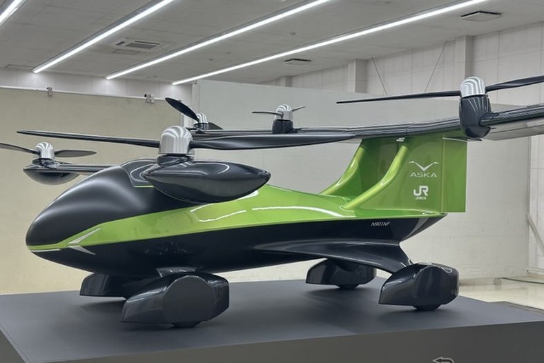 空飛ぶ車「ASKA A5」、3分の1サイズの模型を「高輪ゲートウェイシティ」に展示へ…3月27日から 画像