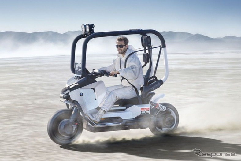 BMW、ケージ構造でヘルメット不要の電動スクーター『ビジョンCE』発表へ…IAAモビリティ2025 画像