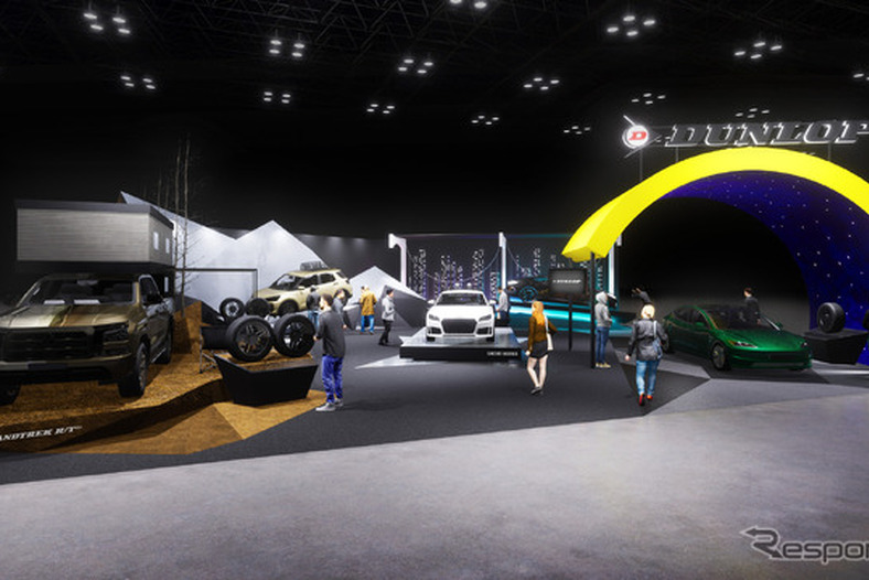 ダンロップの新タイヤ「SPORT MAXX LUX」、東京オートサロン2025で先行展示へ 画像
