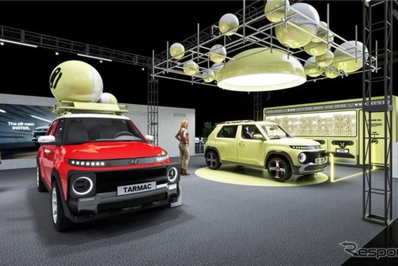 ヒョンデ、新型EV『インスター』の新仕様や「ドリキン」監修パーツ出展へ…大阪オートメッセ2025 画像