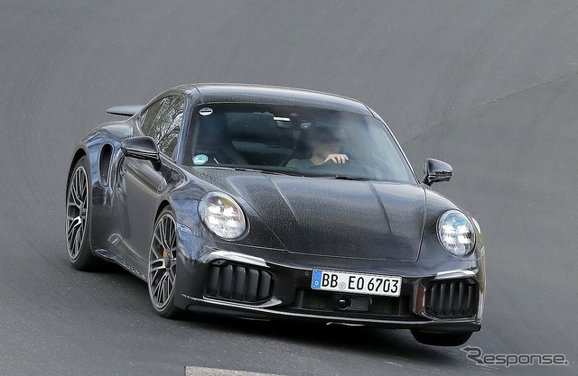 ポルシェ 911ターボS 改良新型のプロトタイプ