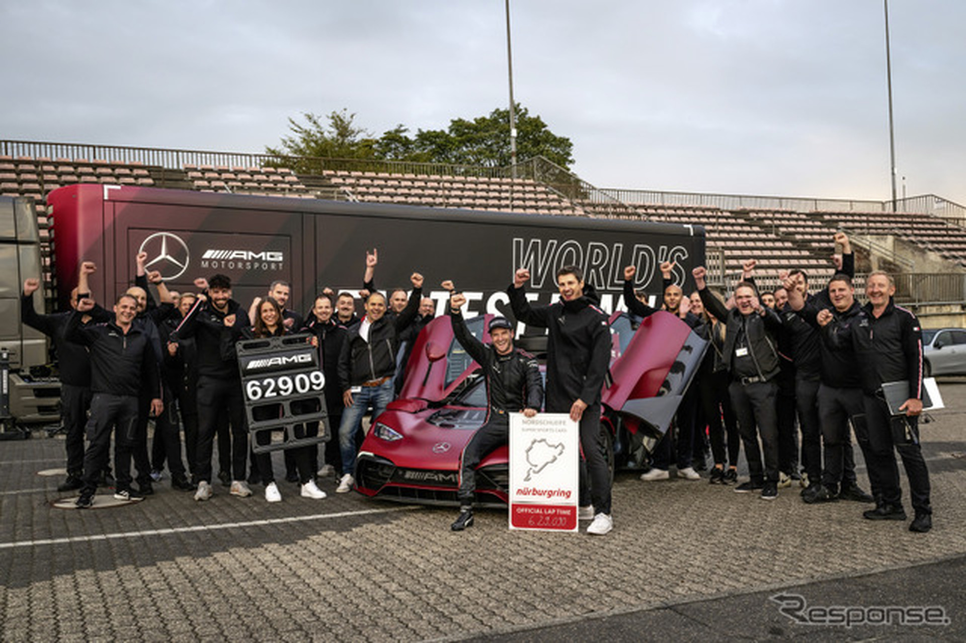 メルセデスAMG『ONE』がドイツ・ニュルブルクリンク北コースで新たな市販車最速記録を樹立