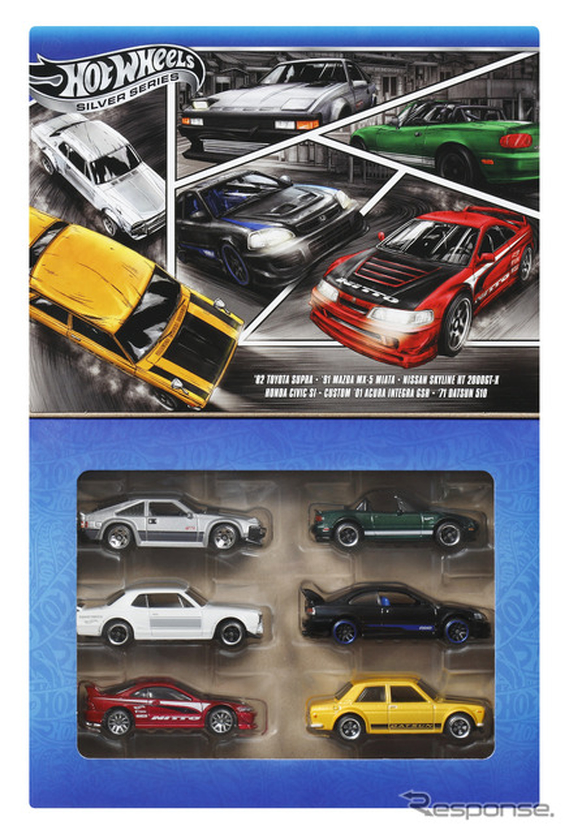 ホットウィール全開な日本車カスタムが6台「ストリート・オブ・ジャパン・マルチパック」（12月14日発売）