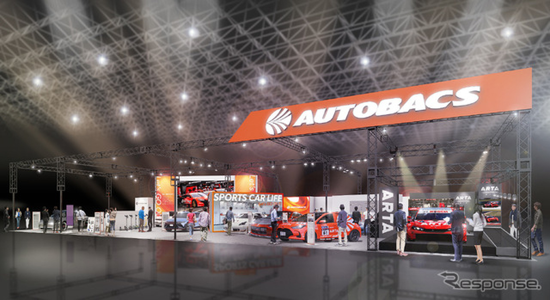 多様なモビリティライフ提案のAUTOBACSブース